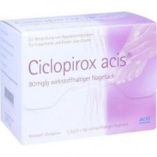 CICLOPIROX ACIS 80 mg/g active ingredient. Nail polish, 6 g