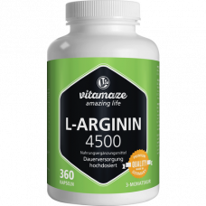 L-ARGININ HOCHDOSIERT 4,500 mg capsules, 360 pcs
