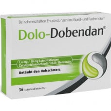 DOLO-DOBENDAN 1,4 mg/10 mg lollipops, 36 pcs