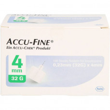 ACCU FINE Sterile needles F.insulinpens 4 mm 32 g, 100 pcs