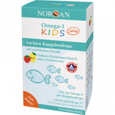 NORSAN Omega-3 Kids Jelly Dragees Storage pack, 120 pcs