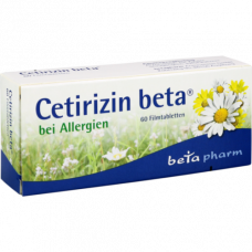CETIRIZIN beta film -coated tablets, 60 pcs