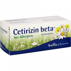 CETIRIZIN beta film -coated tablets, 90 pcs