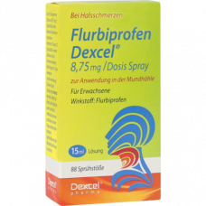 FLURBIPROFEN Dexcel 8.75 mg/dos.spray oral cavity, 15 ml