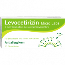 LEVOCETIRIZIN Micro Labs 5 mg film -coated tablets, 20 pcs
