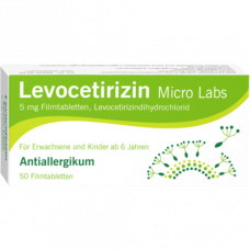 LEVOCETIRIZIN Micro Labs 5 mg film -coated tablets, 50 pcs
