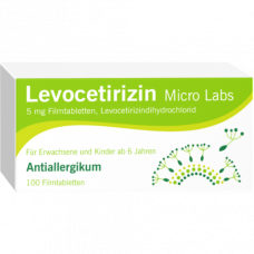 LEVOCETIRIZIN Micro Labs 5 mg film -coated tablets, 100 pcs