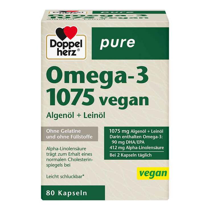 Delivery service from Germany DOPPELHERZ Omega-3 1075 vegan pure