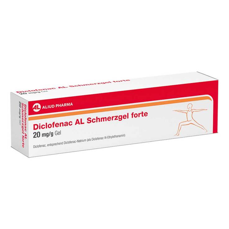 Delivery service from Germany - DICLOFENAC AL Pain gel forte 20 mg