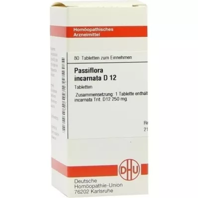PASSIFLORA INCARNATA D 12 Tabletten, 80 St