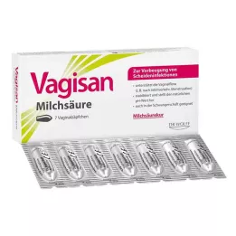 VAGISAN Lactic acid vaginal suppositories, 7 pcs