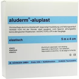 ALUDERM aluplast Wundverb.Pfl.4 cmx5 m ελαστικό, 1 τεμάχιο