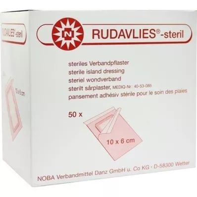 RUDAVLIES-Steril bandage 6x10 cm, 50 pcs