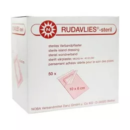 RUDAVLIES-sterile bandage plaster 6x10 cm, 50 pcs