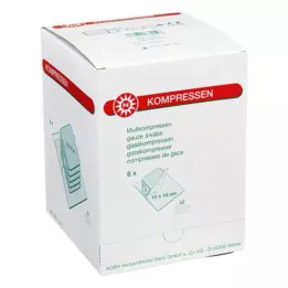 MULLKOMPRESSEN 10x10 cm sterile 32-fold, 8X5 pcs