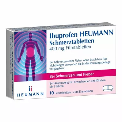 IBUPROFEN Heumann Pain Tablets 400 mg, 10 pcs IBUPROFEN Heumann Pain Tablets 400 mg, 10 pcs