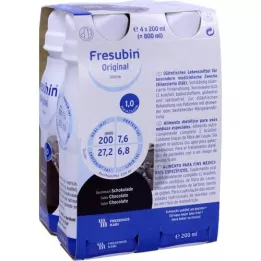 FRESUBIN ORIGINAL DRINK Schokolade Trinkflasche, 4X200 ml