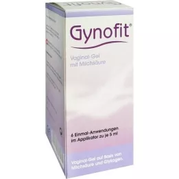 GYNOFIT Vaginal Gel A.Base.V.Milchic acid+glucose, 6 x 5 ml
