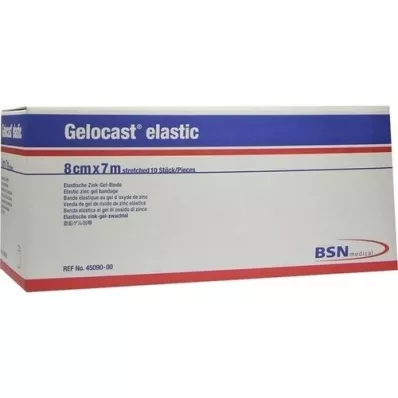 GELOCAST elastic Zink-Gel-Binde 8 cmx7 m, 10 St