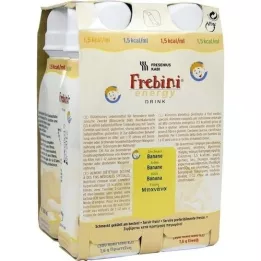 FREBINI Energy Drink Banane Trinkflasche, 4X200 ml