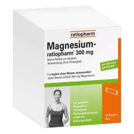 MAGNESIUM-RATIOPHARM 300 mg micro pellets with granules, 40 pieces