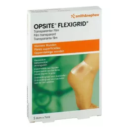 OPSITE Flexigrid transp. wound dressing 6x7 cm sterile, 5 pcs