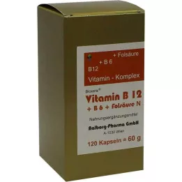 VITAMIN B12+B6+folic acid complex n capsules, 120 pcs
