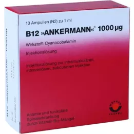 B12 ANKERMANN 1,000 mg ampoules, 10x1 ml