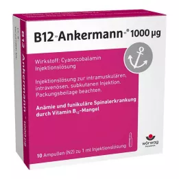 B12 ANKERMANN 1,000 mg ampoules, 10X1 ml