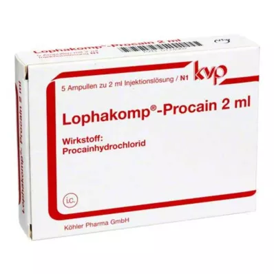 LOPHAKOMP Procain 2 ml injection solution, 5x2 ml