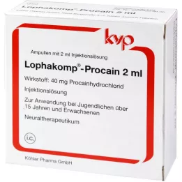 LOPHAKOMP Procain 2 ml injection solution, 100x2 ml