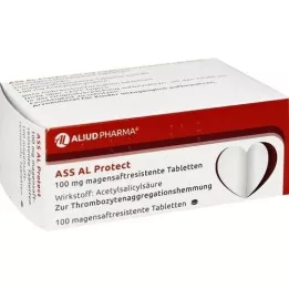 ASS AL Védje a 100 mg gyomor -bél tablettákat, 100 db