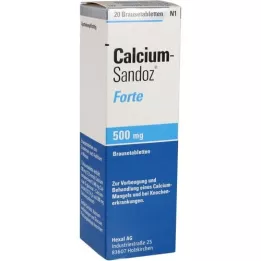 CALCIUM SANDOZ Forte effervescent tablets, 20 pcs
