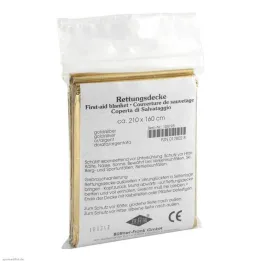 Emergency blanket for vehicles, gold/silver, 1 pc