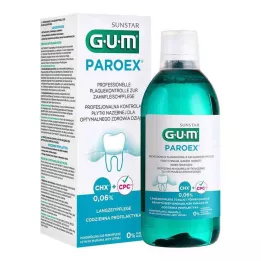 GUM Paro.ex 0.06% CHX Mouthwash, 500 ml