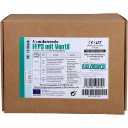 MUNDSCHUTZ FFP3 with valve, 10 pcs