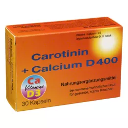 Cápsulas de Carotenina + Calcio D400, 30 pz