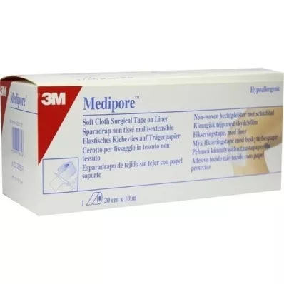 MEDIPORE Fixiervlies hypoallerg.20cmx10m 2991NP-4, 1 St