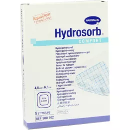 HYDROSORB Comfort wound association 4.5x6.5 cm, 5 pcs