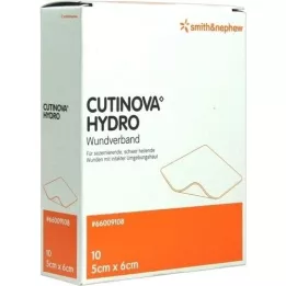 CUTINOVA Hydro 5x6 cm adhesive wound pad, 10 pcs