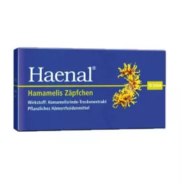 HAENAL Hamamelis suppositories, 10 pcs
