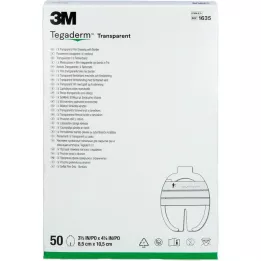 TEGADERM I.V. cann. and catheter fix.8.5x10.5 cm 1635, 50 pcs