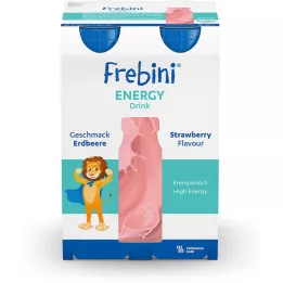 FREBINI Energy drink strawberry drinking bottle 6x4x200 ml