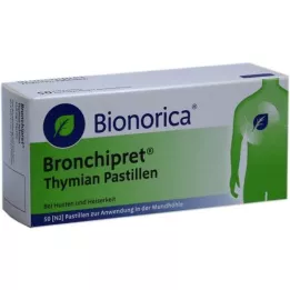 BRONCHIPRET Thyme pastilles, 50 pcs