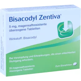 BISACODYL Zentiva gastric -resistant tablets, 20 pcs