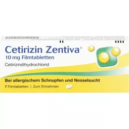 CETIRIZIN Zentiva 10 mg film-coated tablets, 7 pcs
