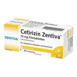 CETIRIZIN Zentiva 10 mg film-coated tablets, 50 pcs