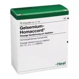 GELSEMIUM HOMACCORD ampoules, 10 pcs