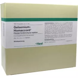 GELSEMIUM HOMACCORD ampoules, 100 pcs