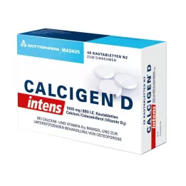 CALCIGEN D intens 1000 mg/880 IU chewable tablets, 48 pcs